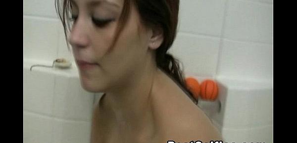  My Girlfriend Roommate Filmed Naked Inside Her Bathtub